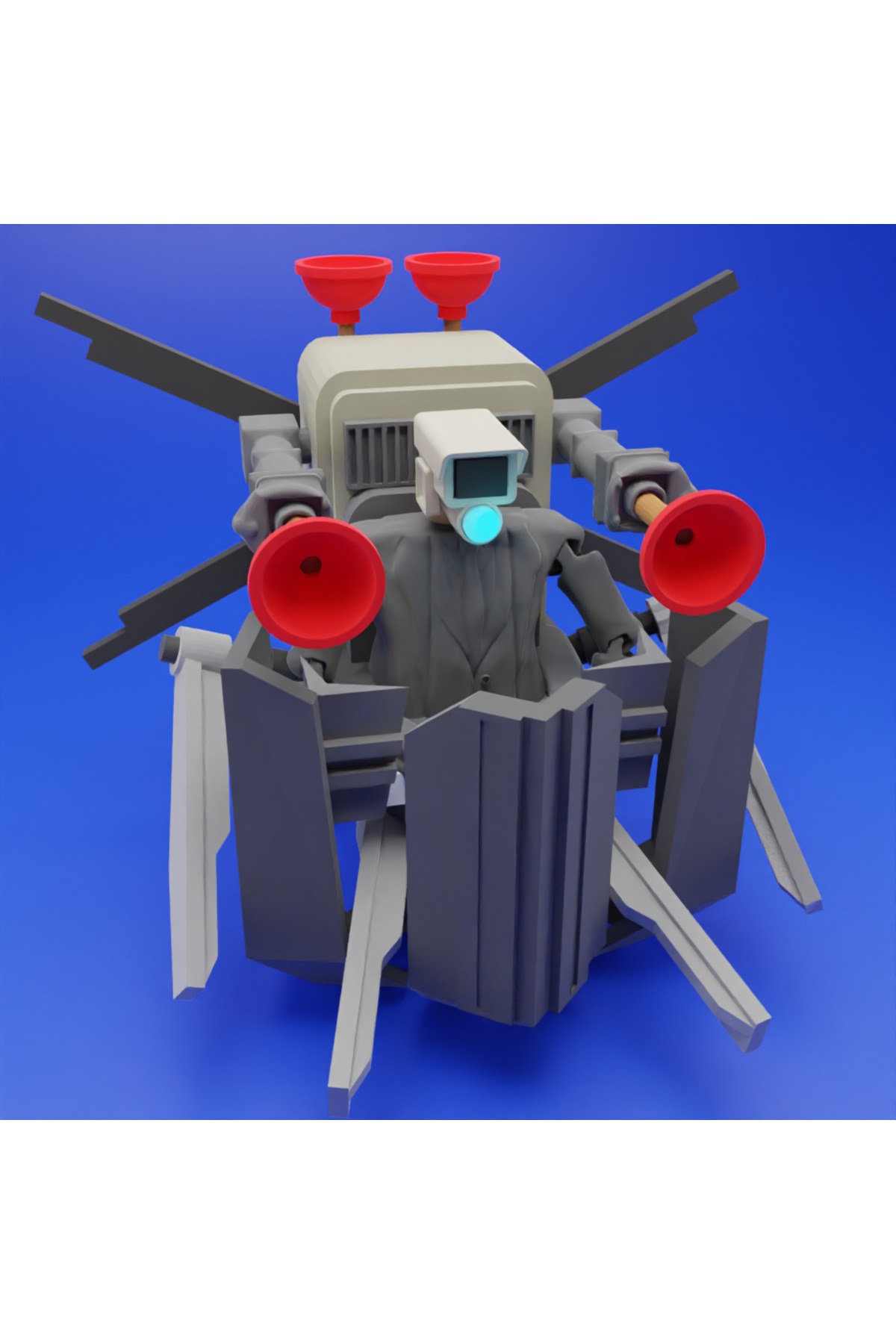 Skibidi Toilet Destroyer Kameraman Oyuncak Figürü Şibili Tuvalet Yokedici Adam