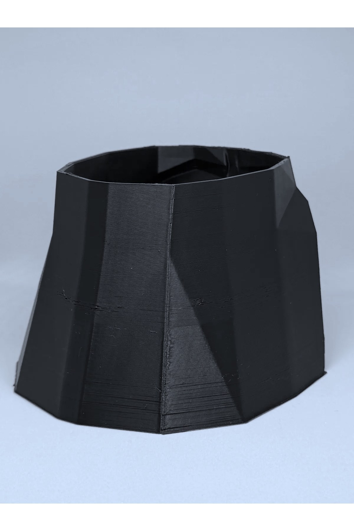 Low Poly 3d Baskı Star Wars Darth Vader Siyah Kalemlik Ofis Masaüstü Süs
