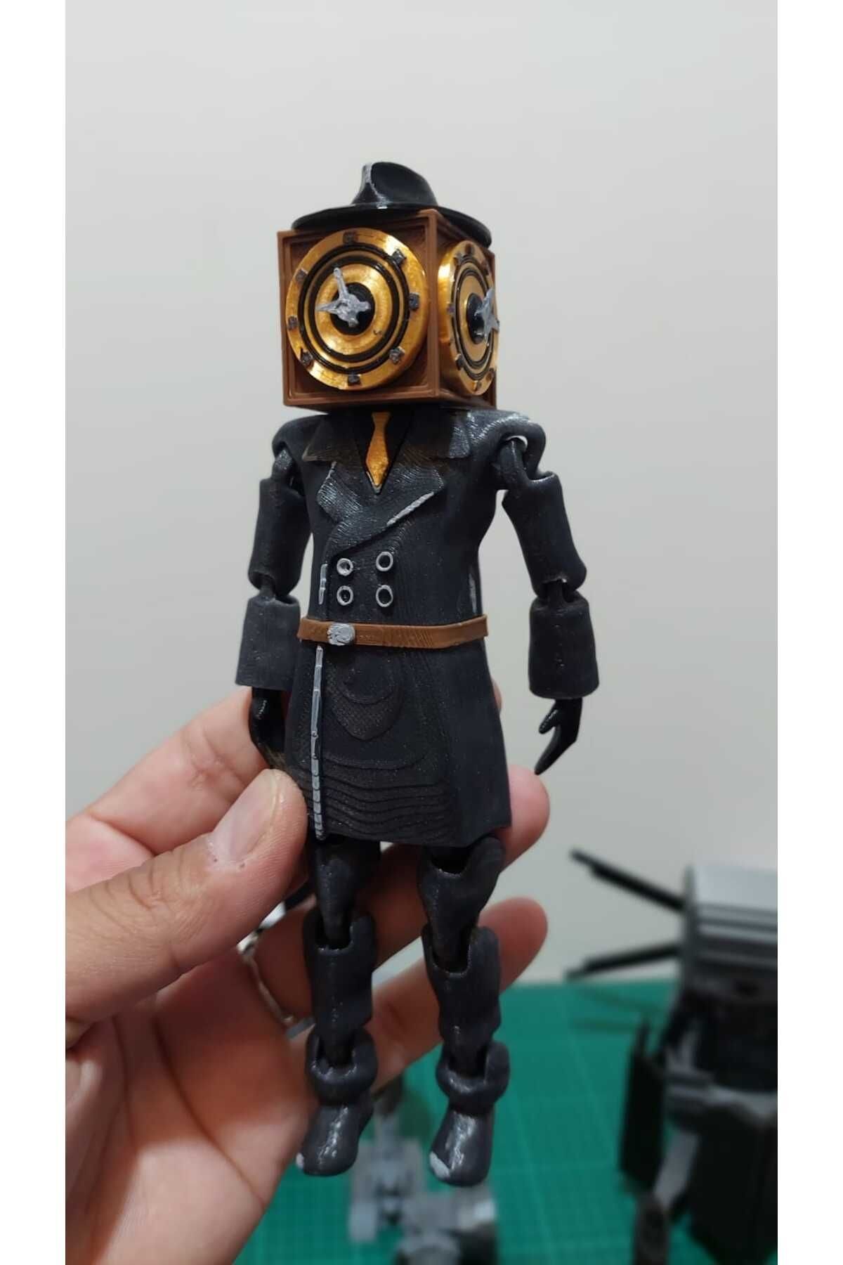 SKIBIDI TOILET MULTIVERSE - CLOCKMAN ŞİBİLİ TUVALET SAAT ADAM FİGÜR COSPLAY 15CM CNQRXVGB4311