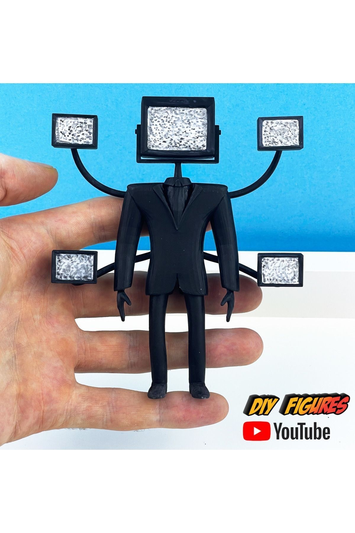 Skıbıdı Toılet Large Tv Man Şibili Tuvalet Büyük Tv Man Figür Cosplay Tvman Şibili 13cm Cnqrxtyg4810