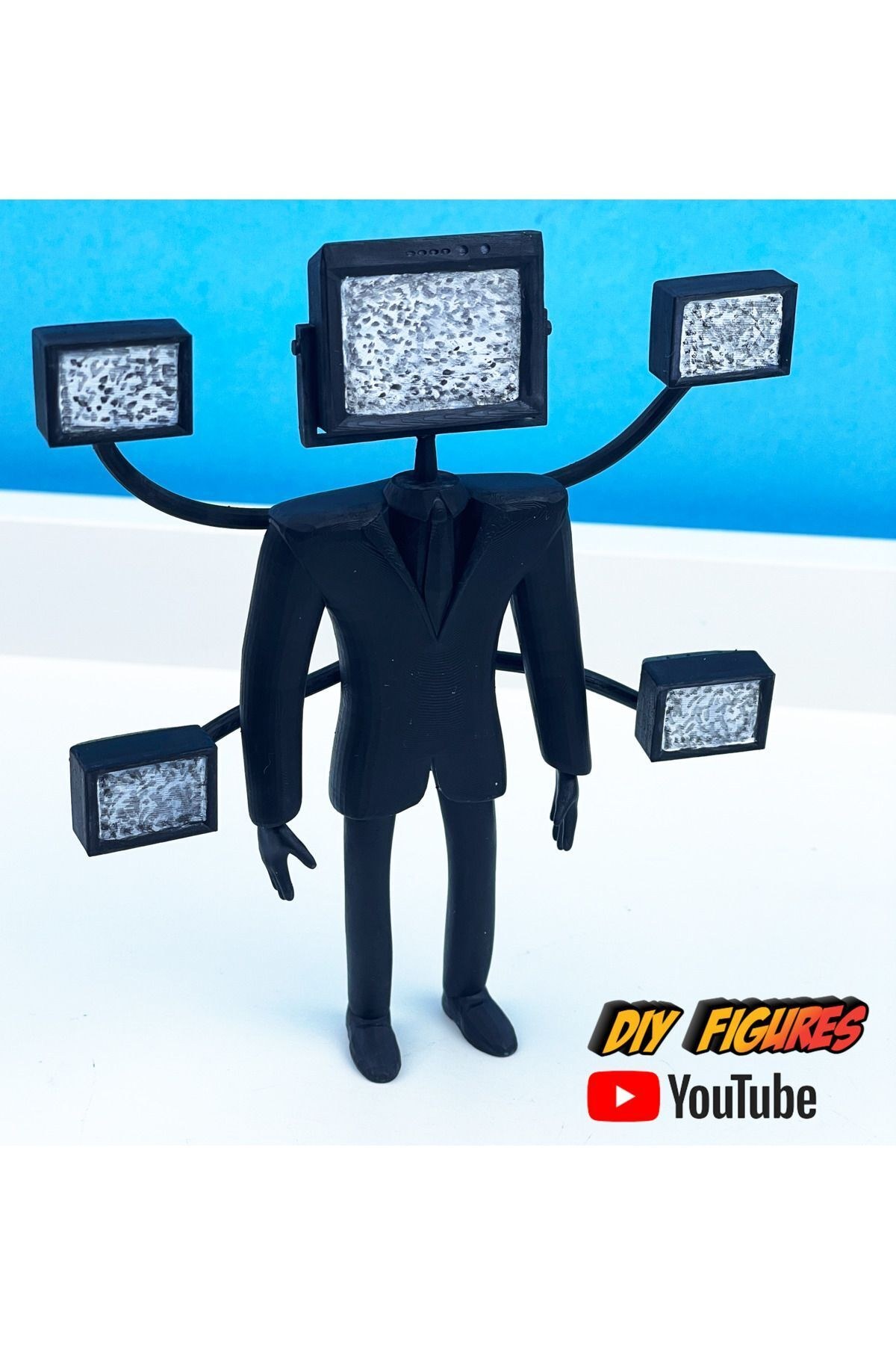 Skıbıdı Toılet Large Tv Man Şibili Tuvalet Büyük Tv Man Figür Cosplay Tvman Şibili 13cm Cnqrxtyg4810