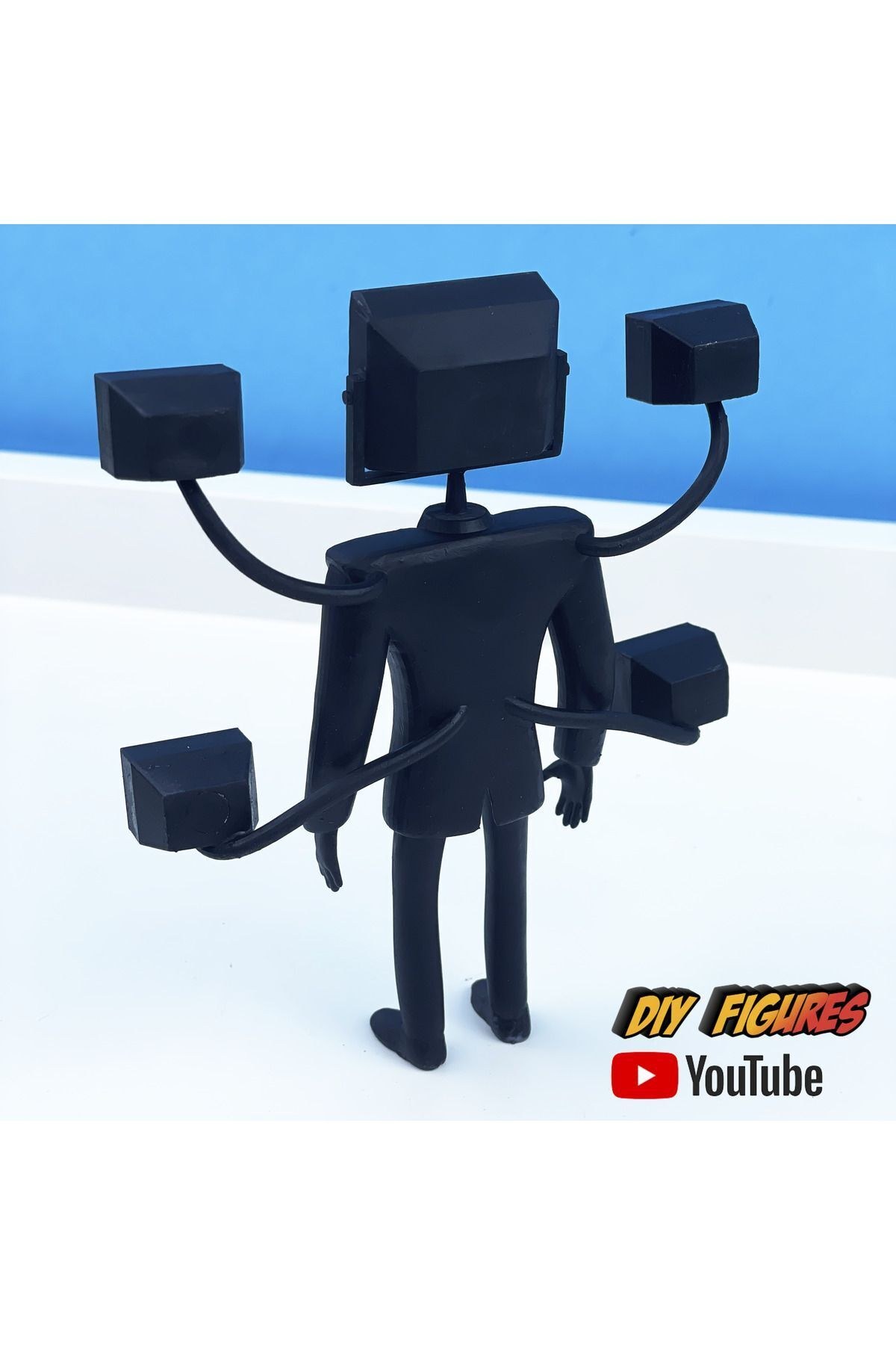 Skıbıdı Toılet Large Tv Man Şibili Tuvalet Büyük Tv Man Figür Cosplay Tvman Şibili 13cm Cnqrxtyg4810